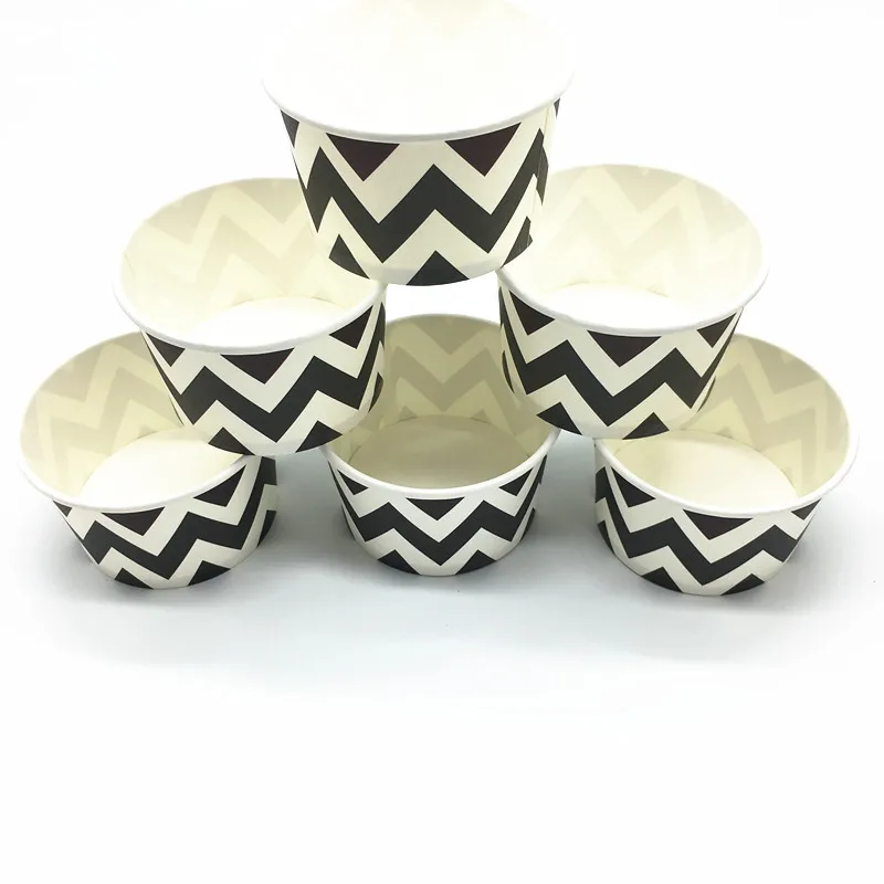 10pcs/lot wave theme ice cream cup wave shape ice cream bowls wave