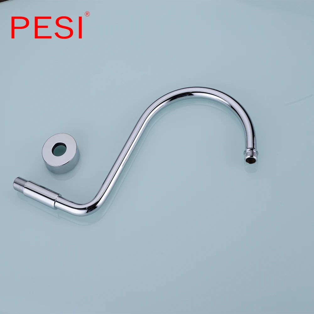 Brass GOOSENECK Extension S Style Shower Arm with Flange,Wholesale,in