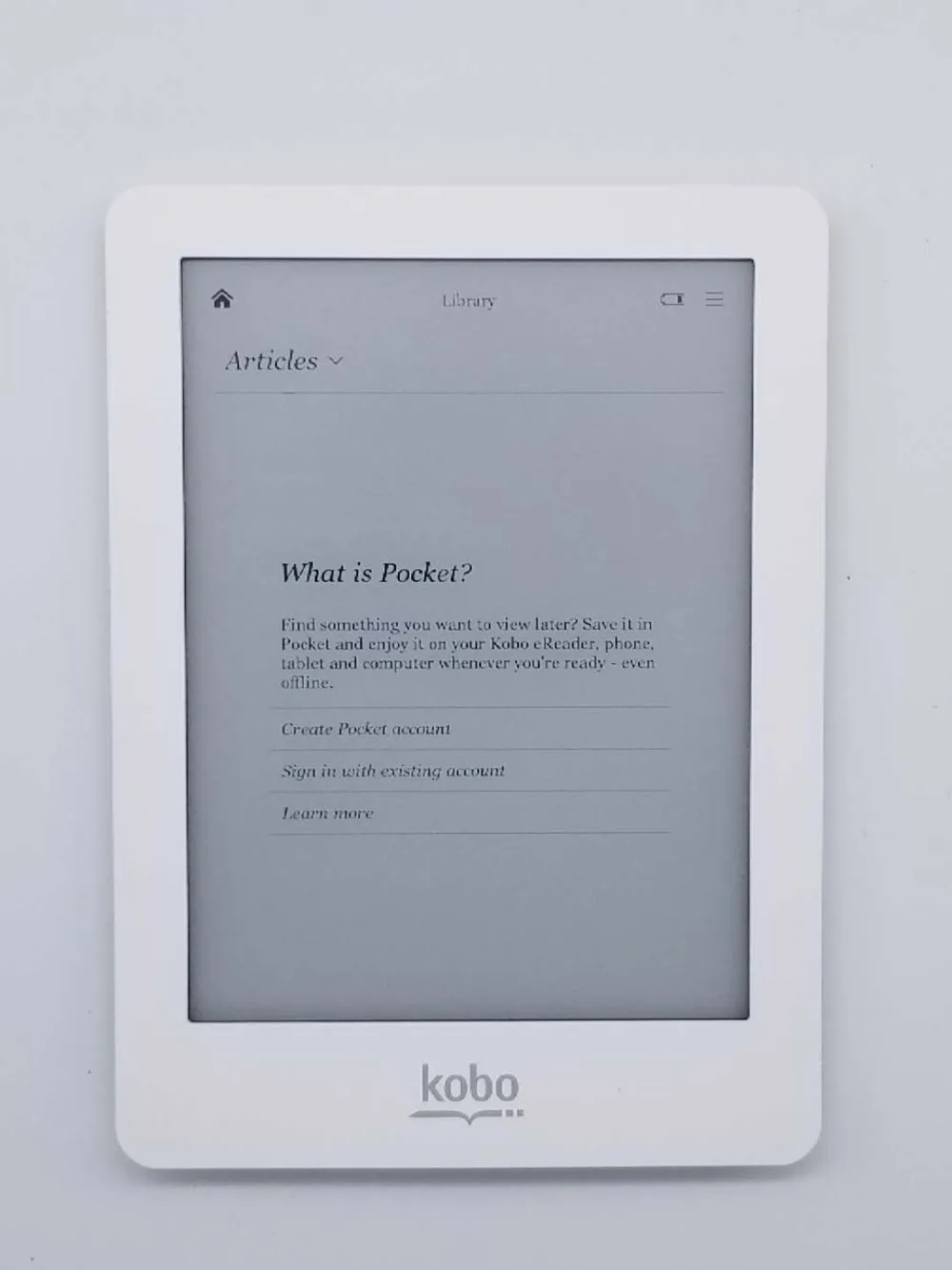 Kobo Glo N613 lector de libros con pantalla táctil e ink, 6 pulgadas