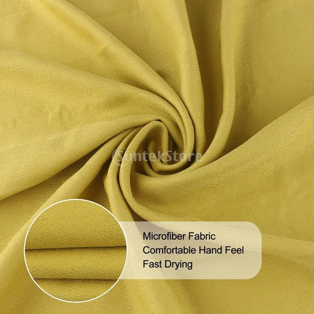 Camping Hiking Travel Microfiber Quick Dry Towel 400mm x 400mm with Mini Silicone Carry Case