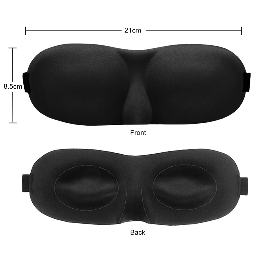 3D Shading Eye Mask Travel Rest Eye Cover Hidden Nose Airy Blindfold Relief Stress Sleeping Mask Soft Eyes Protection Bandage