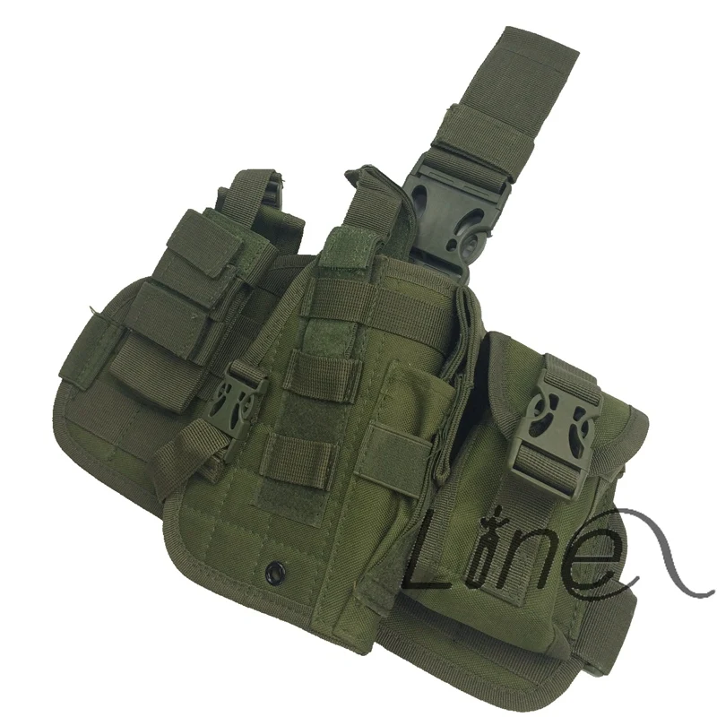 Universal Tactical Thigh Holster Pistol Molle Quick Detach Drop Leg