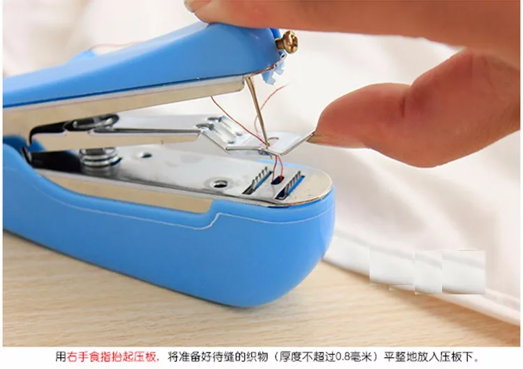 Портативная мини ручная швейная машина для одежды, для путешествий, удобная, беспроводная, для использования, для хранения продуктов