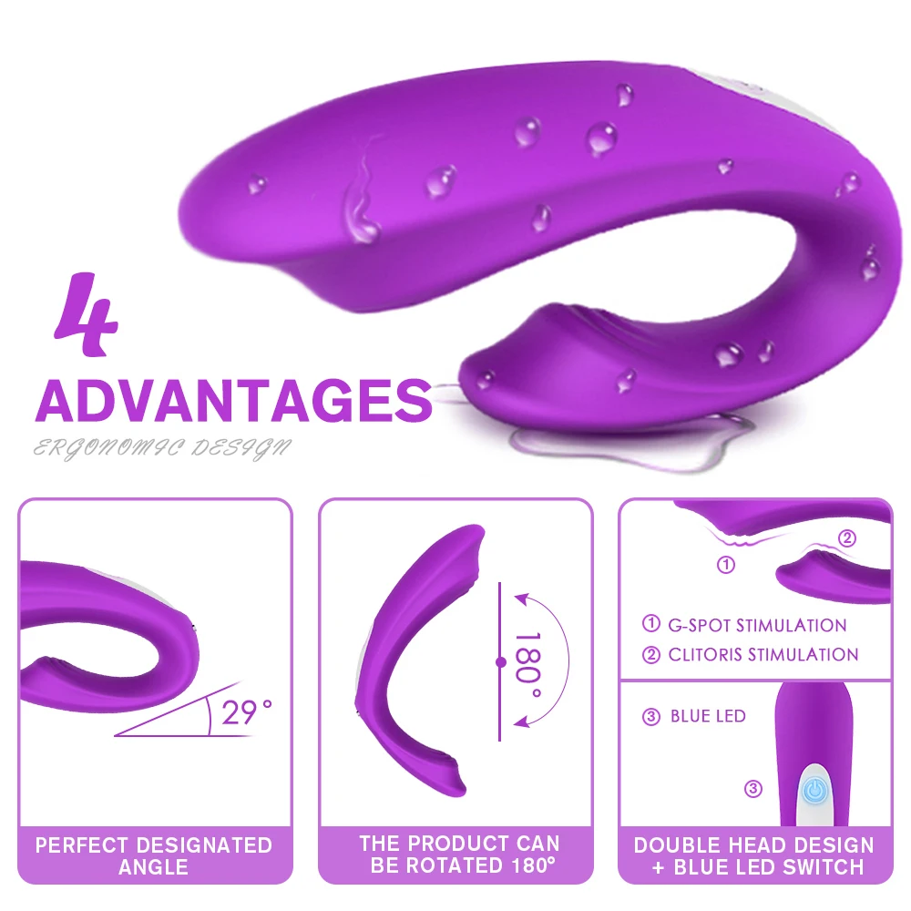 U Vibrator For Women Adult Sex Toy Hidden Wear G-spot Clitoral Orgasm Stimulation Rabbit Vibrator USB Charging Adult Sex Product (1)