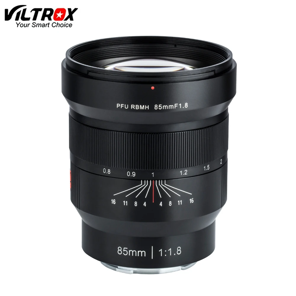 

VILTROX 85mm F1.8 f/1.8 Large Aperture Full-Frame Manual Fixed Focus Lens for Sony E-Mount Camera NEX E A9 A7M3 A7R A7S A7 A6000