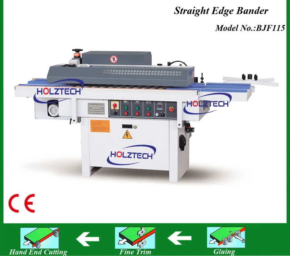 Деревообрабатывающий Полу Автоматический, боковой Кромкооблицовочный станок Semi автоматическая машина для упаковки в Кромкооблицовочный станок BJF115