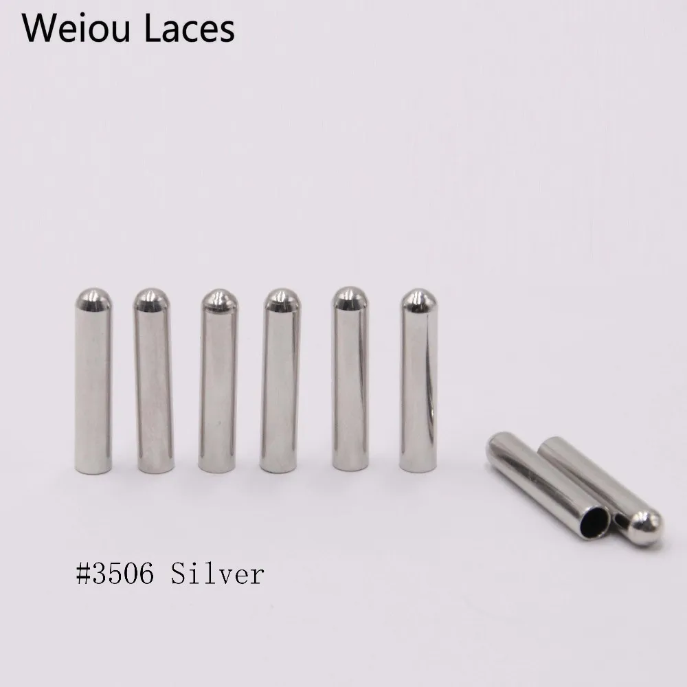 Weiou 4pcs/1set 4.3x22mm Metal Shoelace Tip Shoe Decorations Products Replacement Laces Head Aglets Boots Garment Accessories