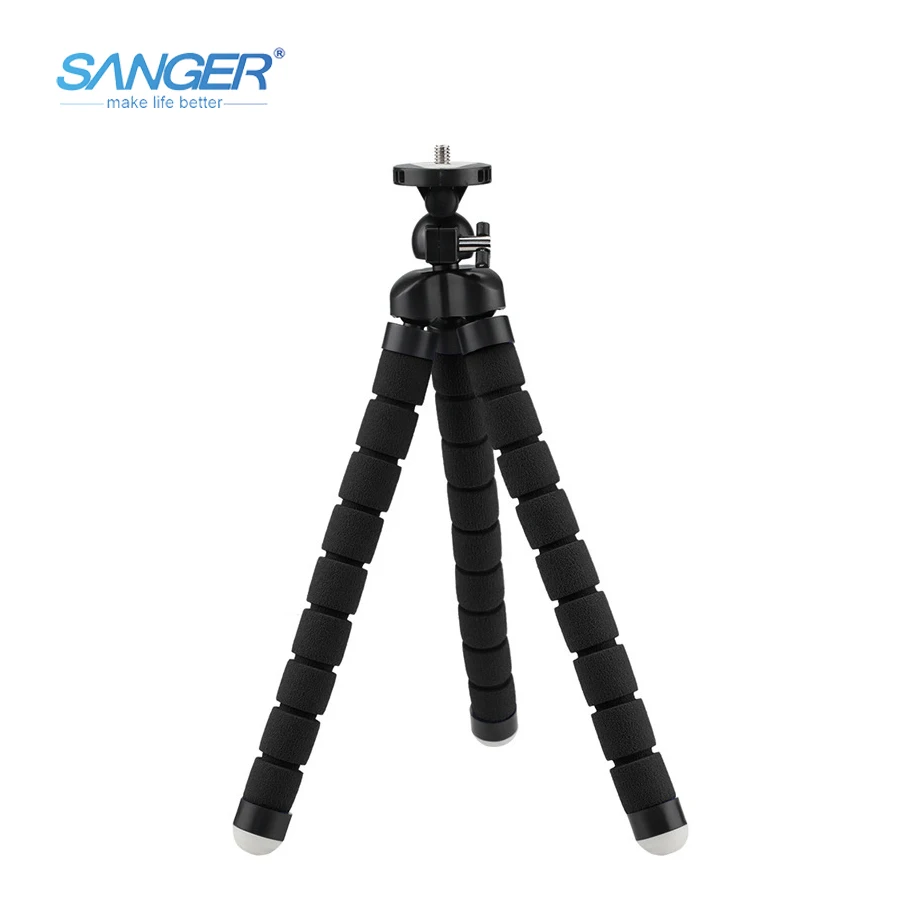

SANGER Multifunctional Slr Camera Tripods Mobile Phone Medium Sponge Tripod for Xiaomi YI Camera Go pro Hero 5 4/ 3+ Sjcam