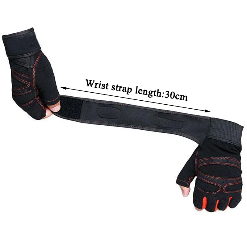 Anti Slip Weight Lifting Gloves Half Finger Fitness Wrist Wraps Sports Gym Training Outdoor Bycicle Exercise Body Building