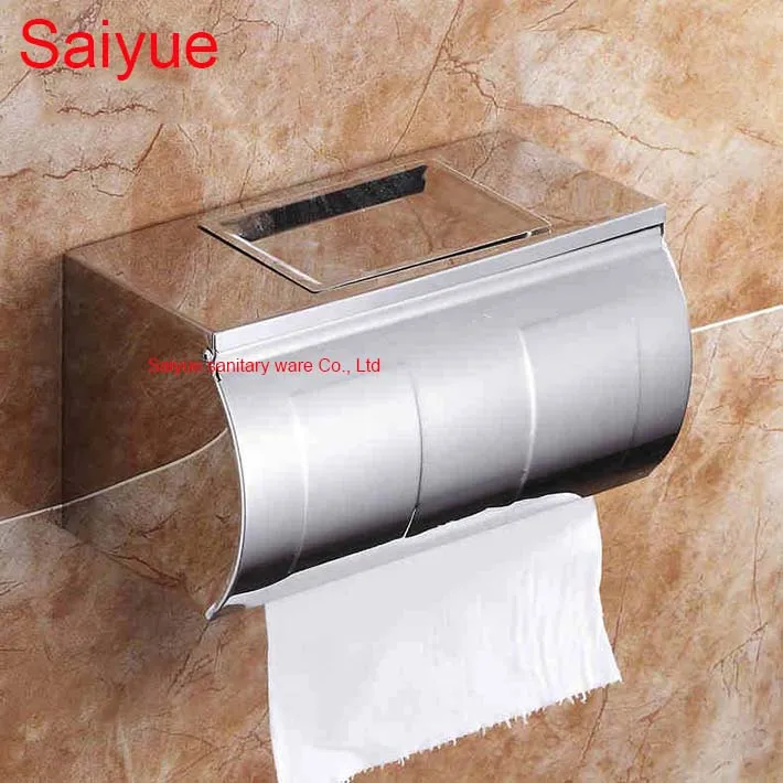 

Wide Bathroom Banheiro Accessories 304 Stainless Steel Toilet Paper Holder WC Cover with Ashtray Roll Tissue Rack Shelf