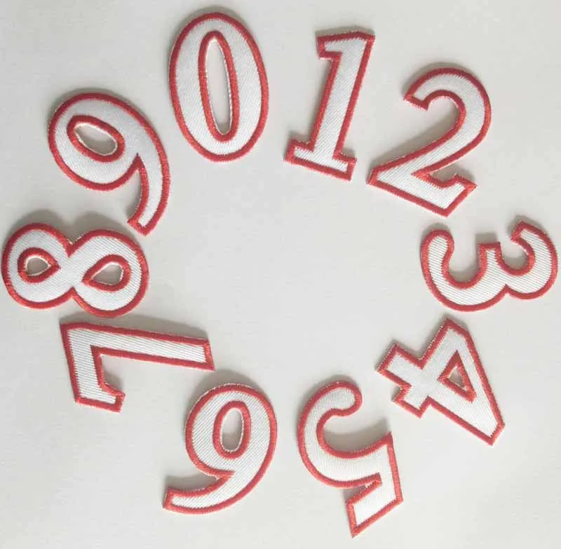 

1 PC 0-9 numbers cartoon iron on patches and sew on patch for clothing bag