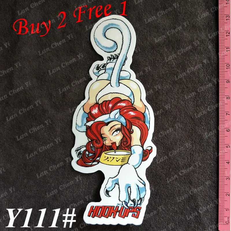 

Y111# Hook ups series PVC Stickers Travel Suitcase Wall PencilBox Bike Phone Sliding Plate Graffiti Styling