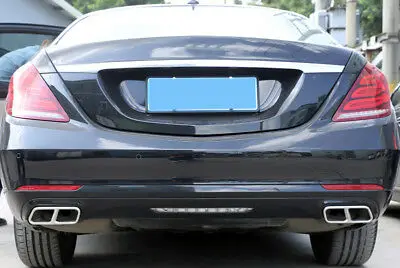 Стальной глушитель наконечник выхлопной трубы Отделка 2 шт для Benz GL Class 2013