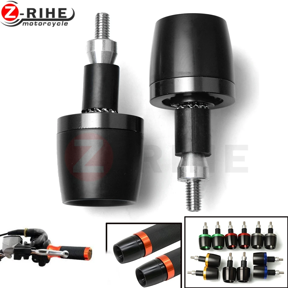 

7/8''22 motorcycle handlebar cap motocross handle bar grips ends for honda Kawasaki ZX6R ZX7R ZX10R ZX14R NINJA650R Z750 Z1000