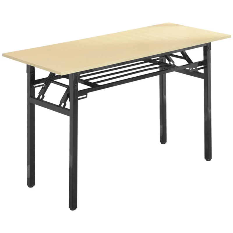 Collapsible rectangular table for event meeting school study