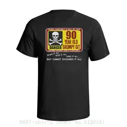 День рождения сердитый Git 70th-90th лет Для мужчин s забавная футболка выберите год футболка с круглым вырезом рубашка Для мужчин