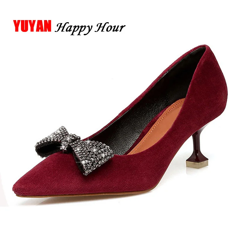 

2019 Spring Summer High Heels Women Shoes Pointe Fashion Women Pumps Sexy Ladies Party Shoes Thin Heel 5.5cm A893