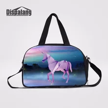 Dispalang женский вещевой мешок с независимое отделение для обуви Единорог складной вещевой мешок сумки, дорожные сумки для багаж для путешествий Сумки