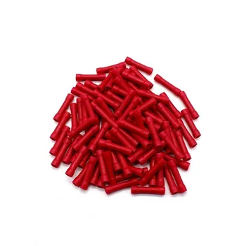 

1000PCS BV1.25 Full Insulating Wire Connector,Cable Wire Splice Terminals,Joiner Crimp Electrical Fully Insulation BV 1.25 BV1