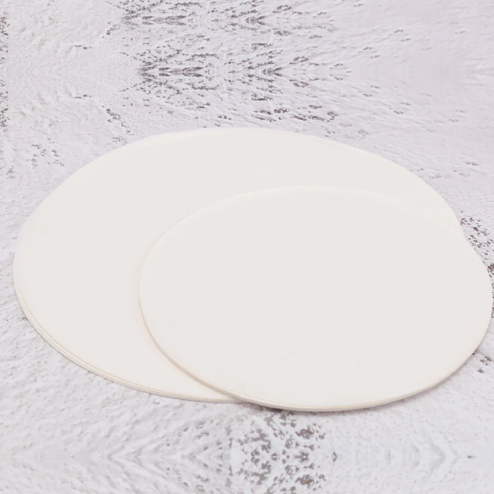 50Pcs/bag Round Parchment Non-Stick Double Layer Silicone Baking Paper Cake Biscuit Hamburger Pastry Greaseproof Paper BBQ Mat