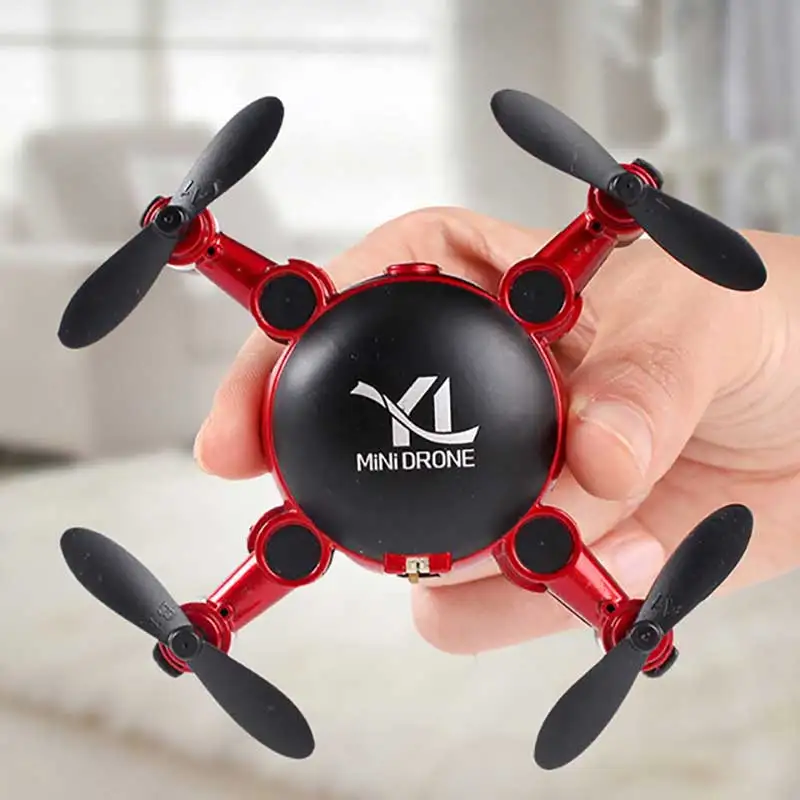 9x9 см мини Drone Игрушечные лошадки 6 осей Quadcopter Радиоуправляемые игрушки мигающий светодиод самолет подарок игрушки ребенок мини-вертолет на день рождения подарок - Цвет: Red