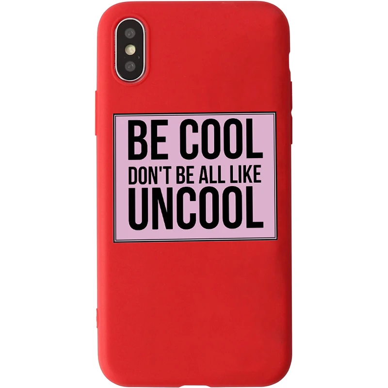 TV series Don't Be All Uncool Candy Color TPU Case phone For iphoneX 7 8 XS XR XSMAX Pink Red Yellow purple White Cover |