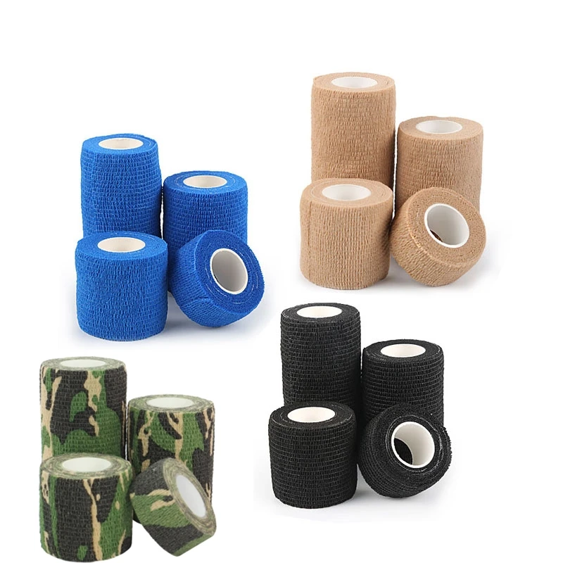 6 Pc Self Adhesive Bandage Wrap Cohesive Elastic First Aid Medical Support  Tape