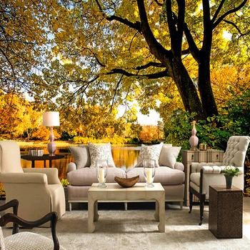 

Custom Photo Wallpaper 3D Stereoscopic Forest Landscape Wall Painting Living Room Sofa TV Background Photography Mural Wallpaper