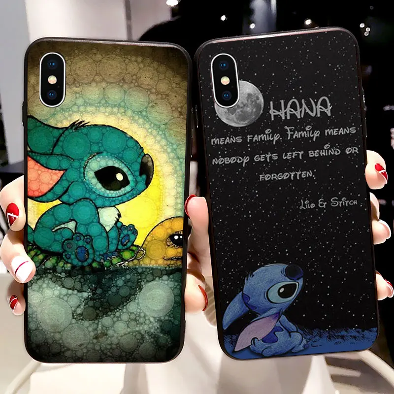 

Lilo Stitch Ohana Cartoon Funny Soft Silicone Phone Case For Xiaomi mi a1 a2 9 8 lite Cover Fundas Coque