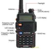 הקשר dual band Baofeng UV5R מכשיר הקשר CB רדיו משדר 5W VHF UHF Dual Band FM Handheld Amauter Ham שני הדרך רדיו UV5R לציד (5)