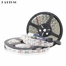 5M 300Leds waterproof RGB Led Strip Light SMD2835 5050 DC12V 60Leds/M Fiexble Light Led Ribbon Tape Home Decoration Lamp