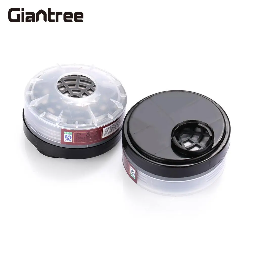 

Breathing Respirators with 2 Filter Box Spray Universal Protective Mask Silicone Safety Anti Dust Mask Anti Haze Half Face