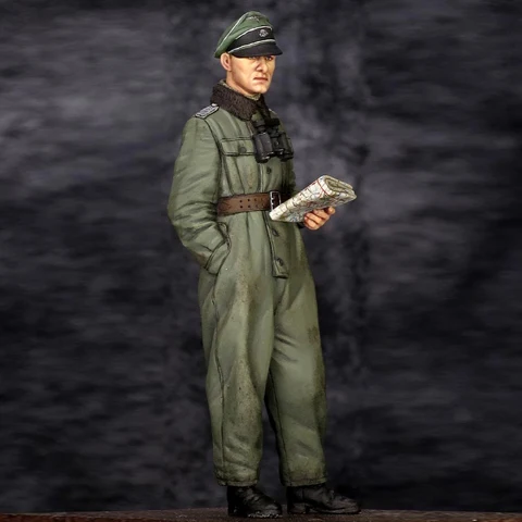1/35 Joachim Peiper в ковковкове с 2 различными головками набор из смолы фигурки солдат GK