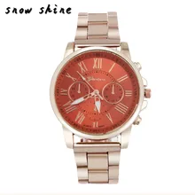 snowshine 10 font b Luxury b font Stylish Fashion Roman Number Stainless Steel Quartz Sports Dial