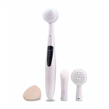 5 in 1 Electric Facial Cleanser Intelligent Ultrasonic Sonic Massager Face Cleaning Brush For Skin Beauty Care