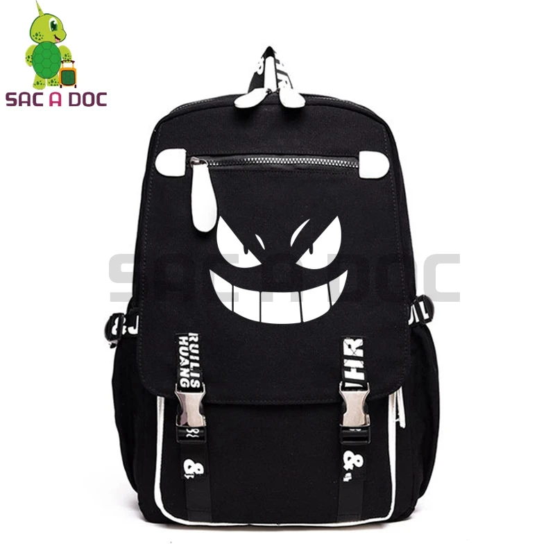 Покемон генгар рюкзак с отражающими вставками школьные сумки для подростков мальчиков и девочек ноутбук рюкзак большой Ёмкость удобный рюкзак для путешествий Сумки - Цвет: 3
