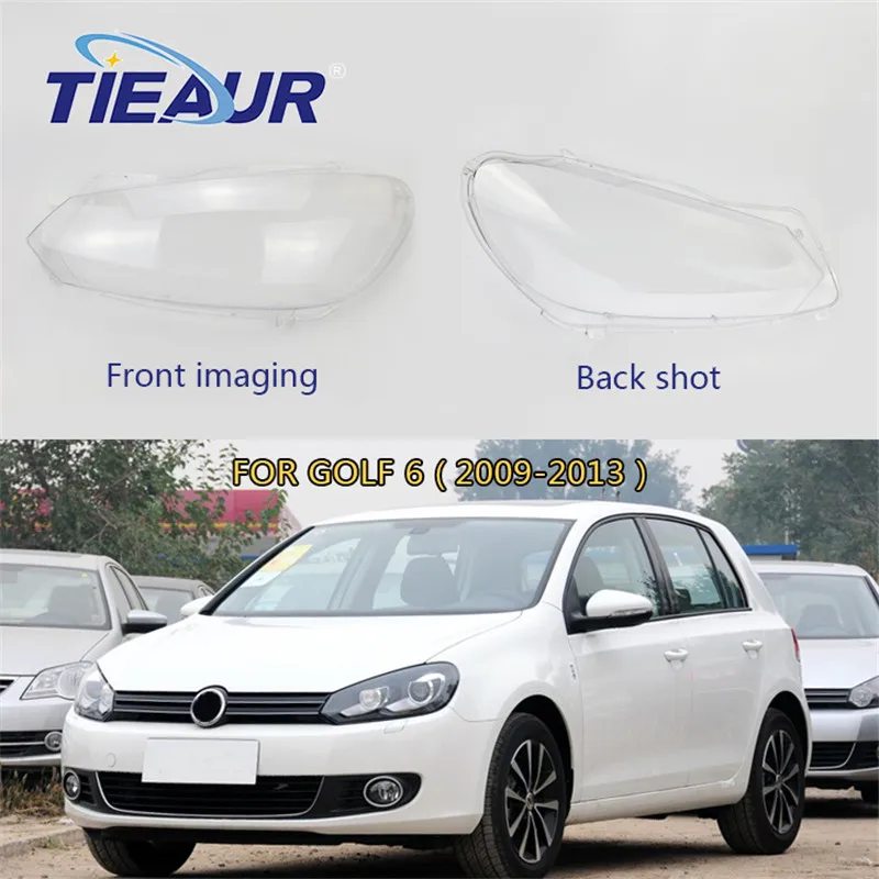 

Headlight lens cover for Golf 6 Headlight Lampshade PC Transparent shell 09-13 headlamp clear shell replacement