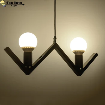 

Modern LED pendant light iron Industrial lampasas black luminaire novelty hanglamp home salon wedding decoration ceiling lustre