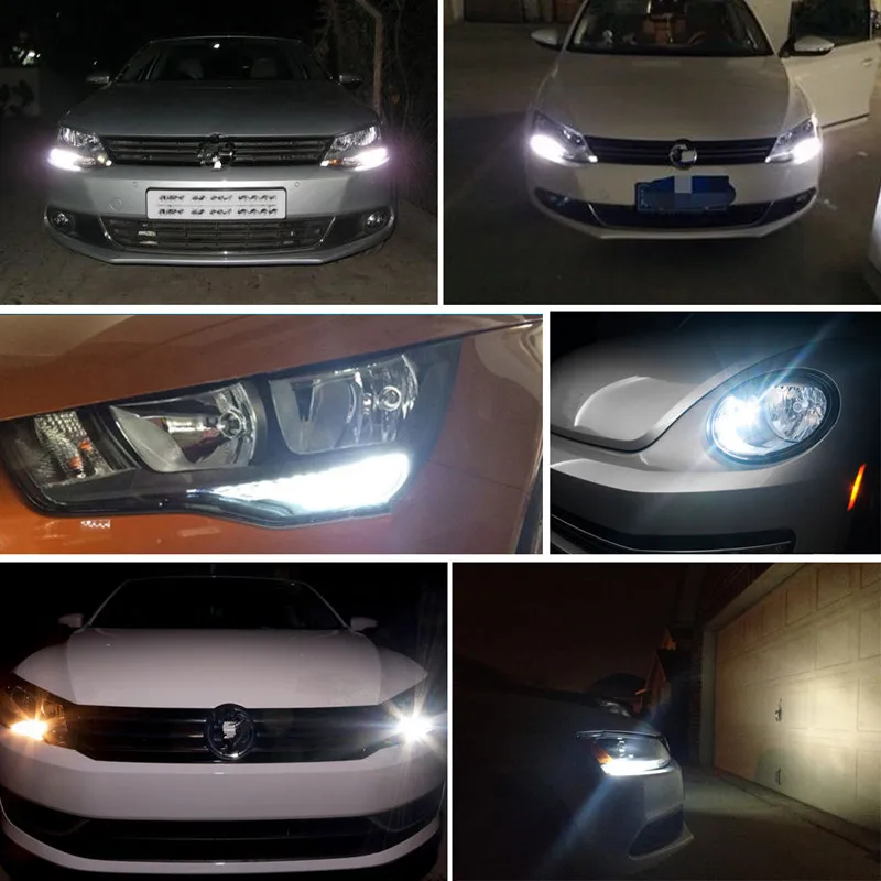 Скрытый белый 48 SMD светодиодный лампы для автомобилей Volkswagen B7 Passat Beetle дневные