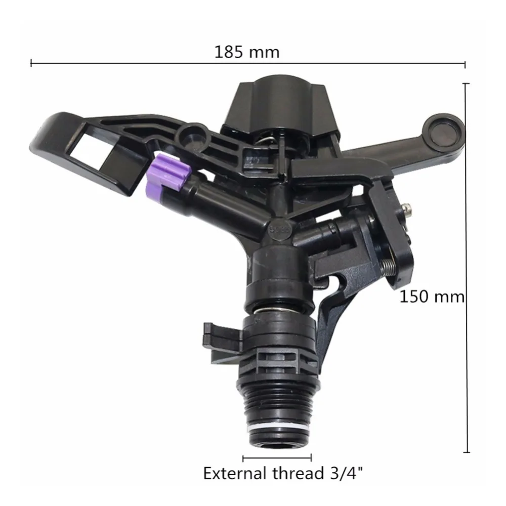 3/4 дюймов наружная резьба садовые Осциллирующие спринклеры регулируемый вращающийся двойной выход воды распылительные сопла дождевальные насадки 10 шт