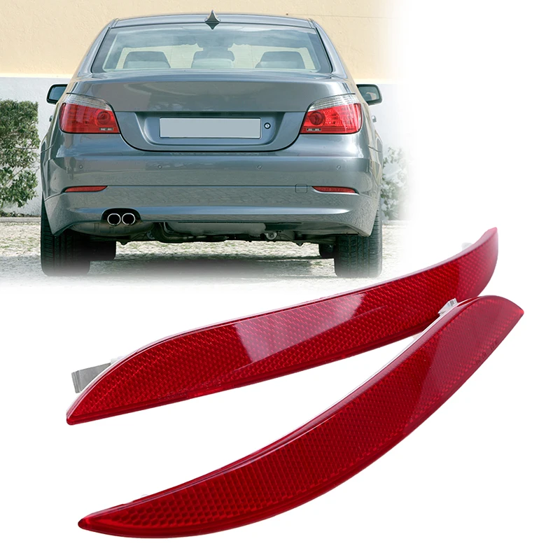 Rear Bumper Red Lens Reflector Driver Side fits BMW 5-Series E60 2003-2007 2005