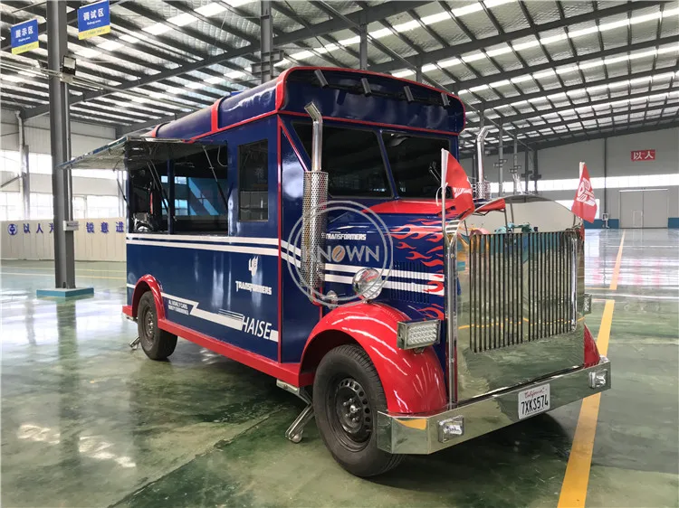 Новый стиль привлекательная закуска автомобильная тележка для еды киоск
