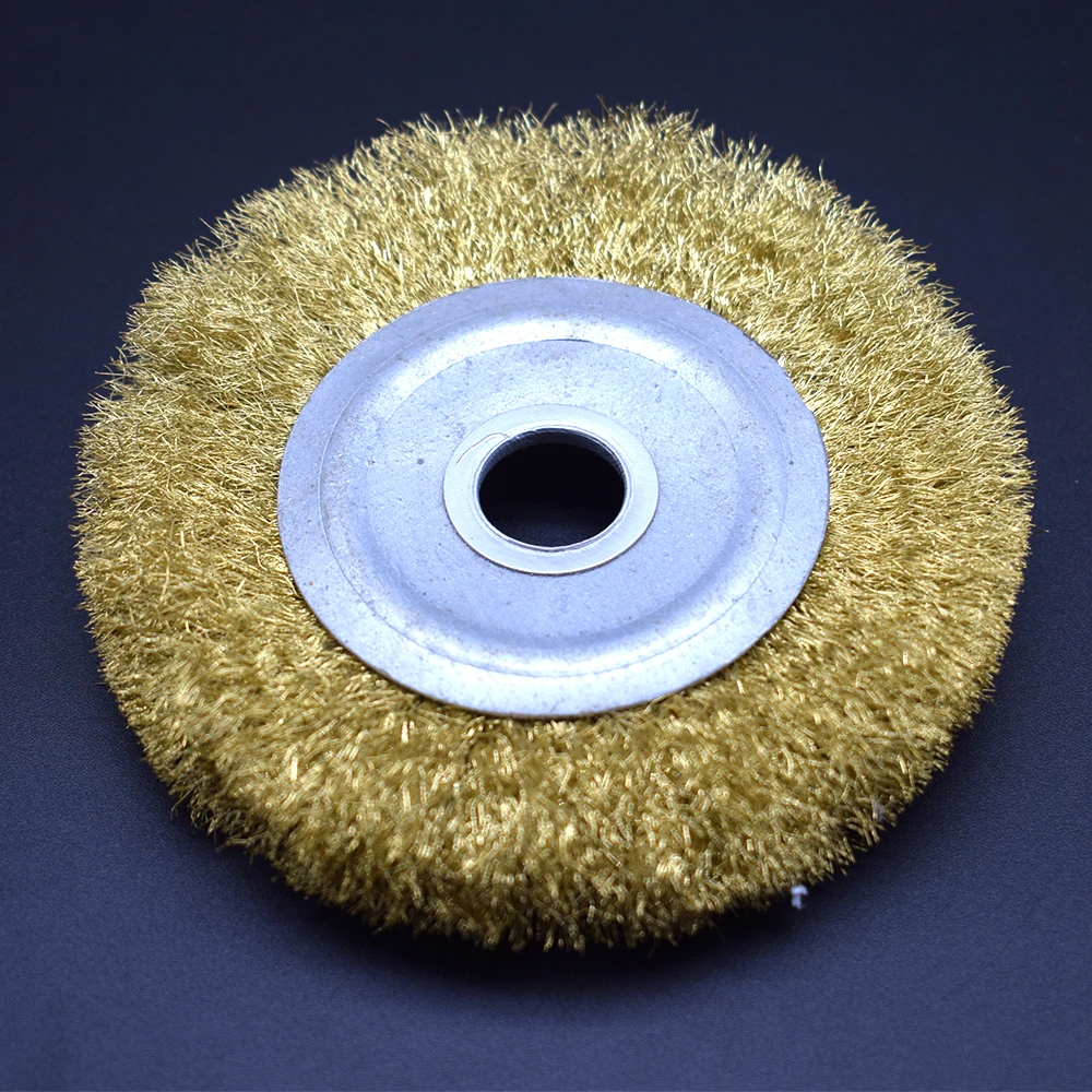 Jewelry Tools Brass Wire Brush Wheel 4inch Jewelry Polishing Brush