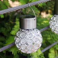 Новейший светодиодный светильник на солнечной батарее, водонепроницаемый подвесной светильник, лампа для сада, двора, патио