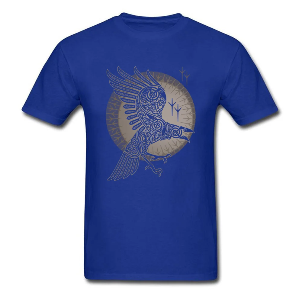 RAVEN Fashionable Men T-shirts O-Neck Short Sleeve Cotton Tops & Tees Normal Sweatshirts Free Shipping RAVEN blue