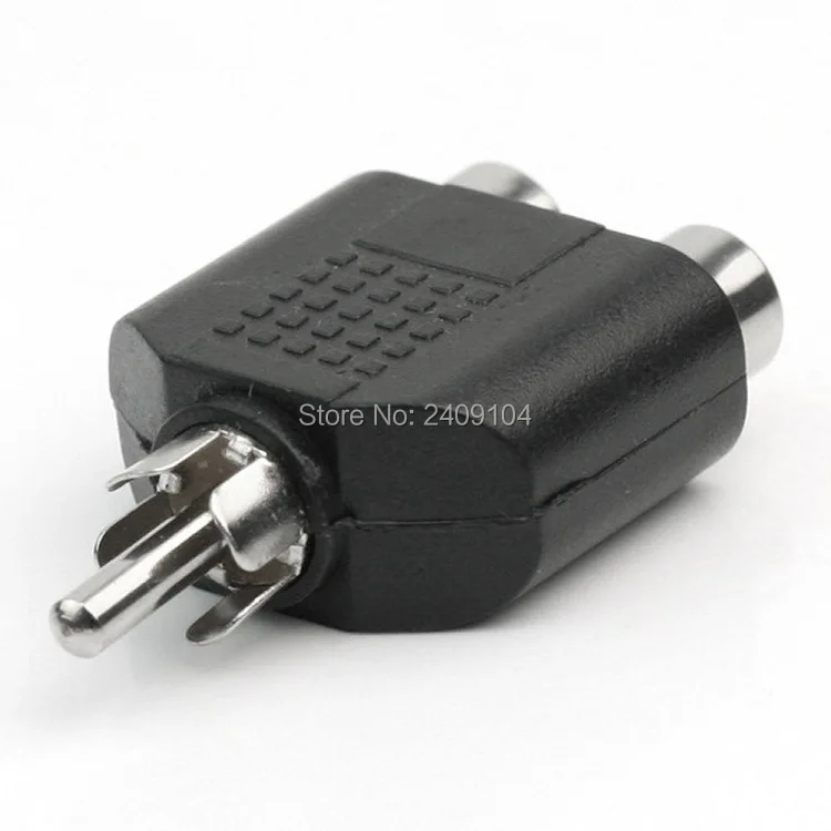 SZAICHGSI RCA jack Y сплиттер AV аудио видео переходник 1 штекер в 2 Женский конвертер