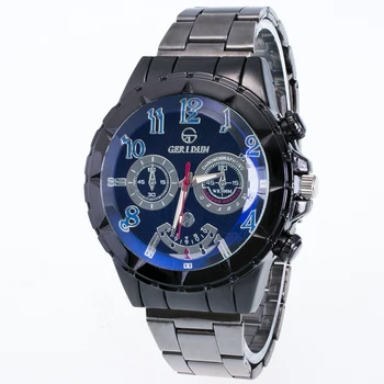 

Watch Mens GERIDUN Luxury Brand Full Stainless Steel Analog Display Men's Quartz Watch Business Watch Men Watch Reloj Hombre