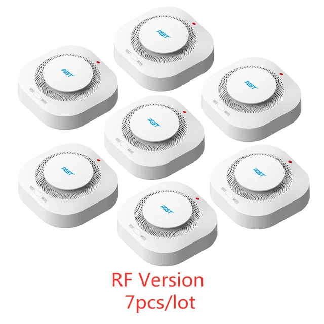 433MHz Wireless Fire Protection Smoke alarm Detector Alarm Sensors For RF GSM home security Alarm Systems PA441-7PC