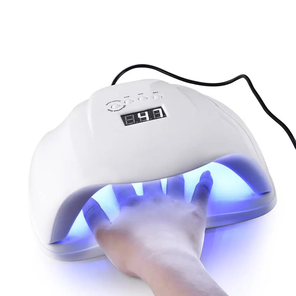 

SUNX 54W UV Lamp LED Nail Lamp Nail Dryer For Gels Polish Curing Lamp With Infrared Sensing 30/60/90s Timer Smart Touch Button