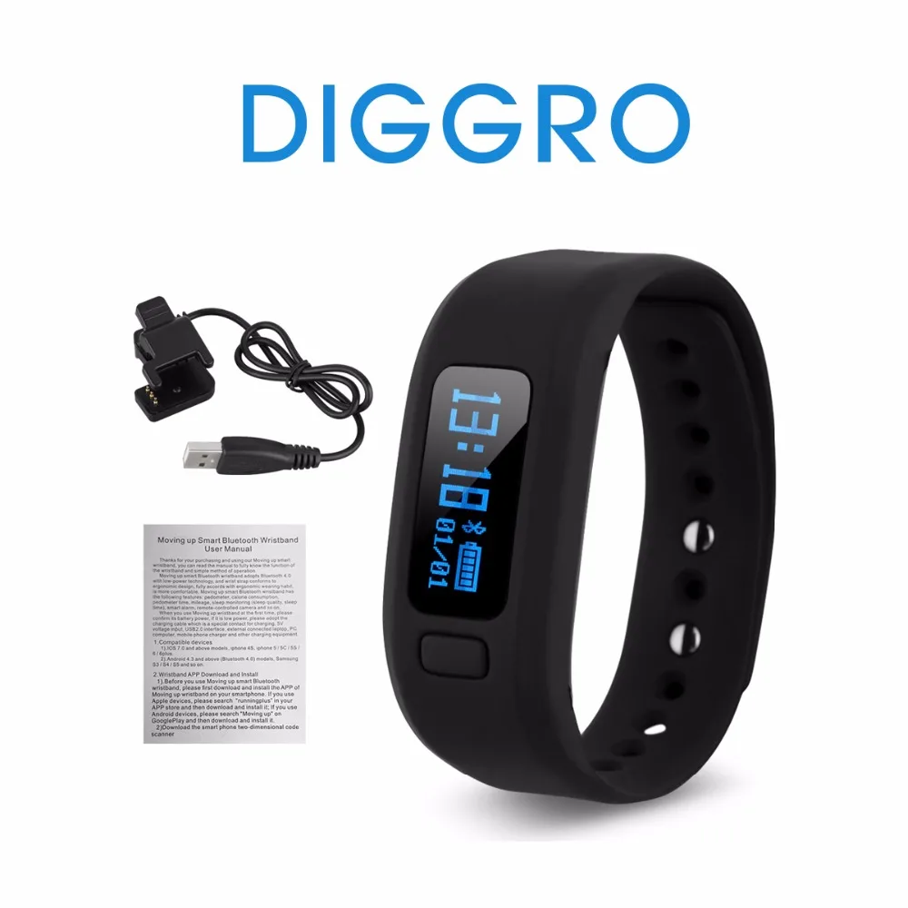 Original Diggro Moving UP2 Pedometer Fitness Tracker Sleep Monitor